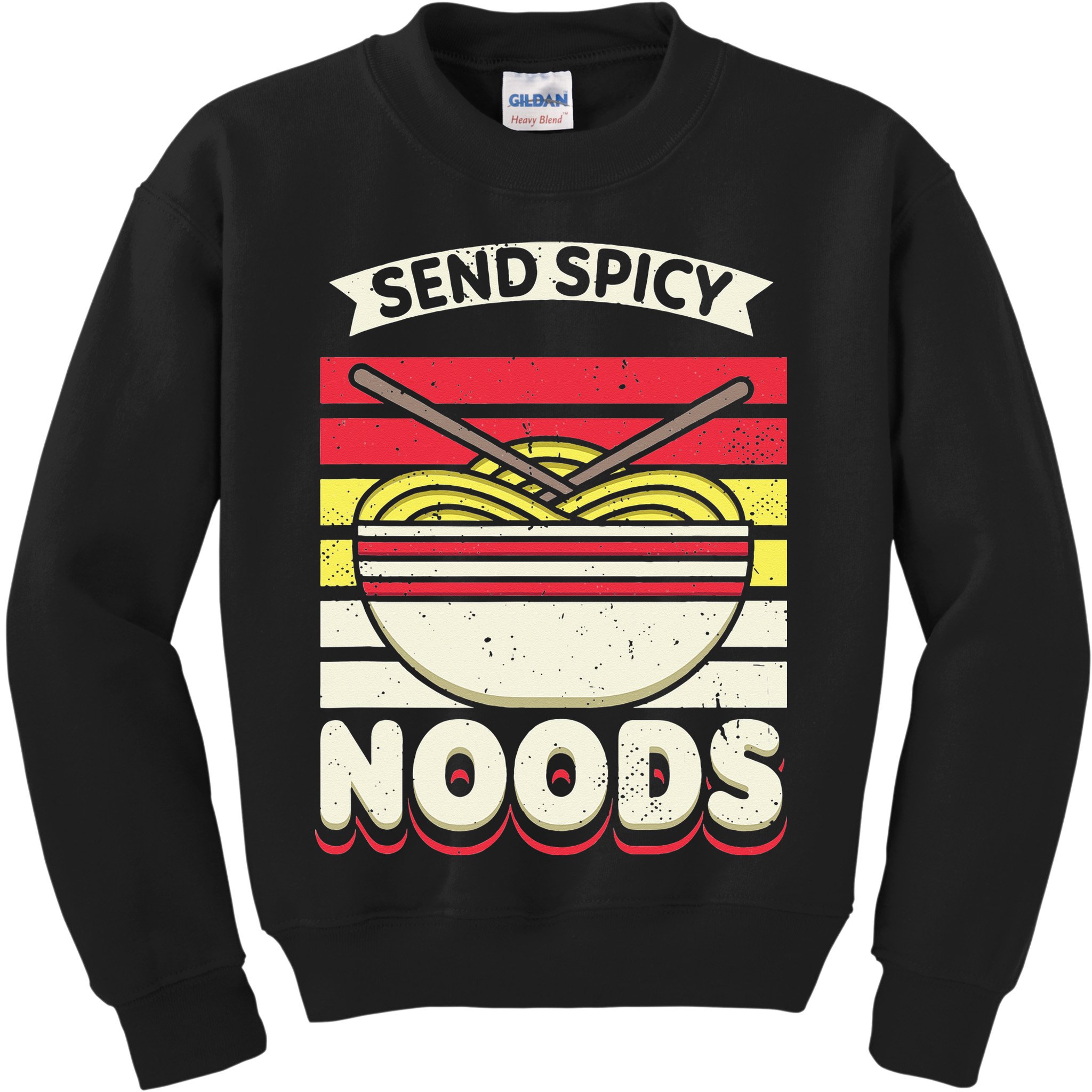 Love Noods Send Noodles Joke Ra Fan Kids Sweatshirt