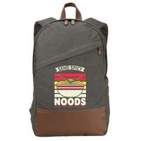 Love Noods Send Noodles Joke Ra Fan Cotton Canvas Backpack