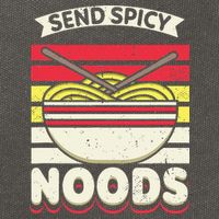 Love Noods Send Noodles Joke Ra Fan Cotton Canvas Backpack