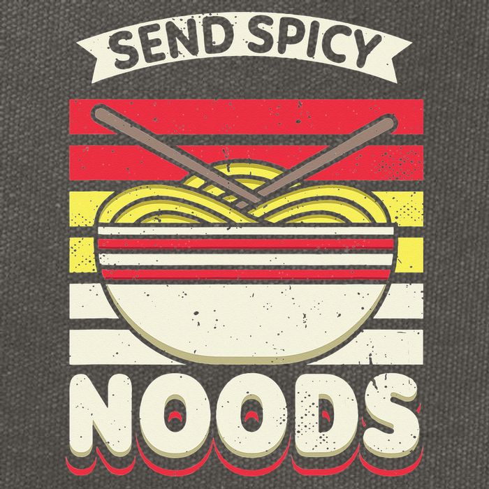 Love Noods Send Noodles Joke Ra Fan Cotton Canvas Backpack