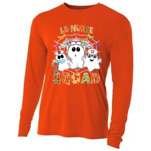 Ld Nurse Squad Boo Halloween Matching Gift Cooling Performance Long Sleeve Crew