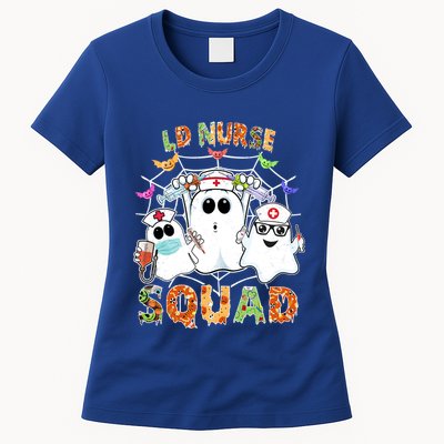 Ld Nurse Squad Boo Halloween Matching Gift Womens T-Shirt