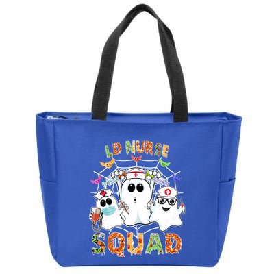Ld Nurse Squad Boo Halloween Matching Gift Zip Tote Bag