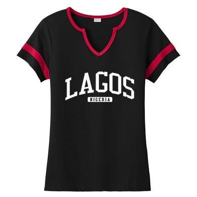 Lagos Nigeria Style Ladies Halftime Notch Neck Tee