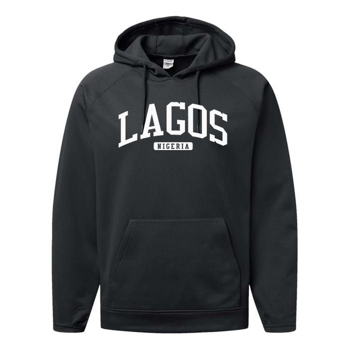 Lagos Nigeria Style Performance Fleece Hoodie