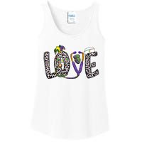 Love Nurse Stethoscope Leopard Fat Tuesday For Mardi Gras Gift Ladies Essential Tank