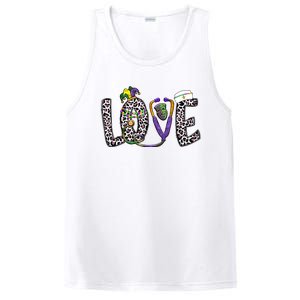 Love Nurse Stethoscope Leopard Fat Tuesday For Mardi Gras Gift PosiCharge Competitor Tank