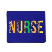 Leopard Nurse St Patrick's Day Funny One Lucky Nurse Irish Gift Mousepad