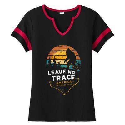 Leave No Trace AmericaS National Parks Ladies Halftime Notch Neck Tee