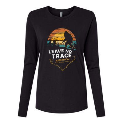 Leave No Trace AmericaS National Parks Womens Cotton Relaxed Long Sleeve T-Shirt