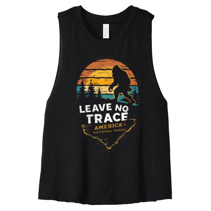 Leave No Trace AmericaS National Parks Women's Racerback Cropped Tank