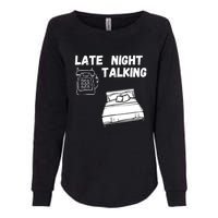 Late Night Talking Womens California Wash Sweatshirt