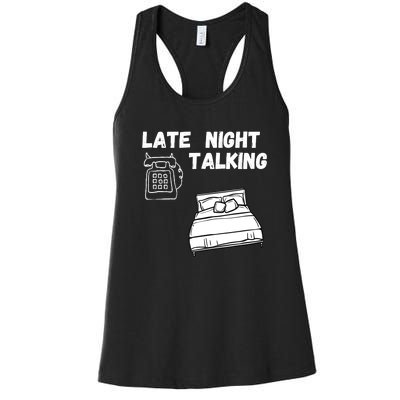 Late Night Talking Women's Racerback Tank