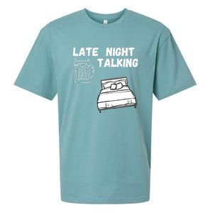 Late Night Talking Sueded Cloud Jersey T-Shirt