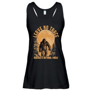 Leave No Trace America National Parks Funny Big Foot Ladies Essential Flowy Tank