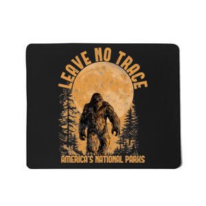 Leave No Trace America National Parks Funny Big Foot Mousepad