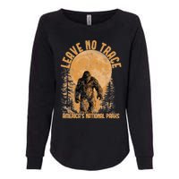 Leave No Trace America National Parks Funny Big Foot Womens California Wash Sweatshirt