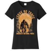 Leave No Trace America National Parks Funny Big Foot Women's T-Shirt