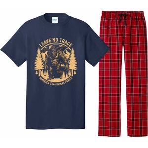 Leave No Trace Big Foot America National Parks Pajama Set