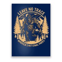 Leave No Trace Big Foot America National Parks Poster