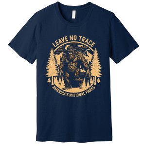 Leave No Trace Big Foot America National Parks Premium T-Shirt