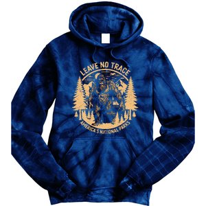 Leave No Trace Big Foot America National Parks Tie Dye Hoodie