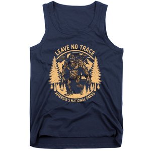 Leave No Trace Big Foot America National Parks Tank Top