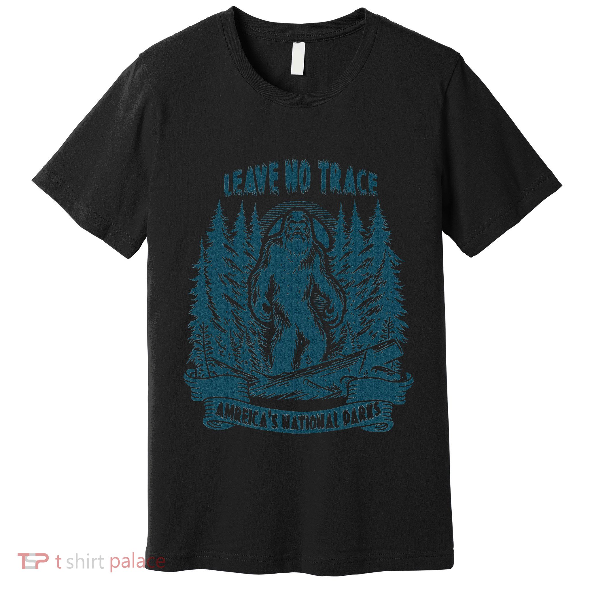 Leave No Trace America National Parks Funny Big Foot Premium T-Shirt