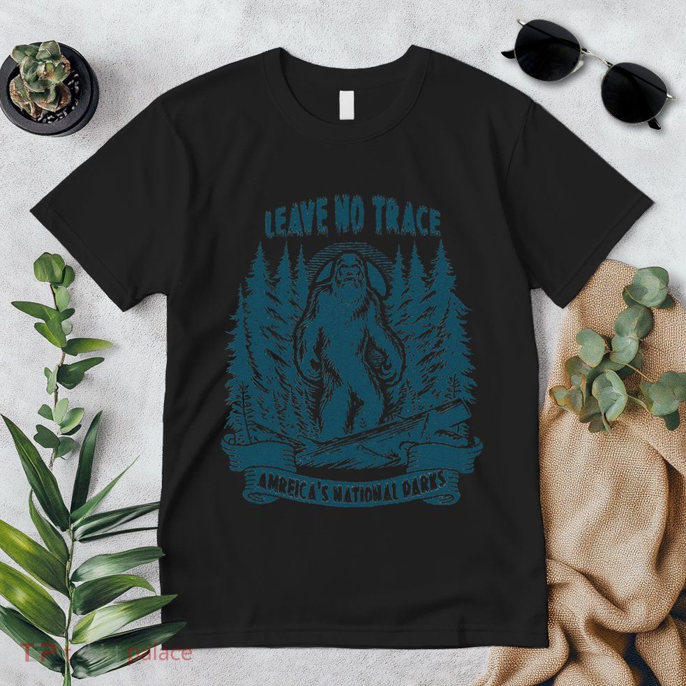 Leave No Trace America National Parks Funny Big Foot Premium T-Shirt