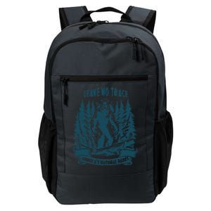 Leave No Trace America National Parks Funny Big Foot Daily Commute Backpack