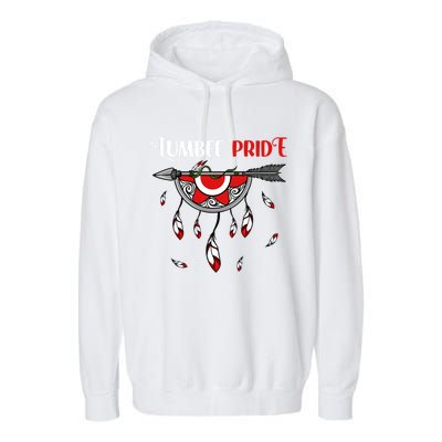 Lumbee Native Tribal Pride Indigenous Heritage Indian Tribe Funny Gift Garment-Dyed Fleece Hoodie