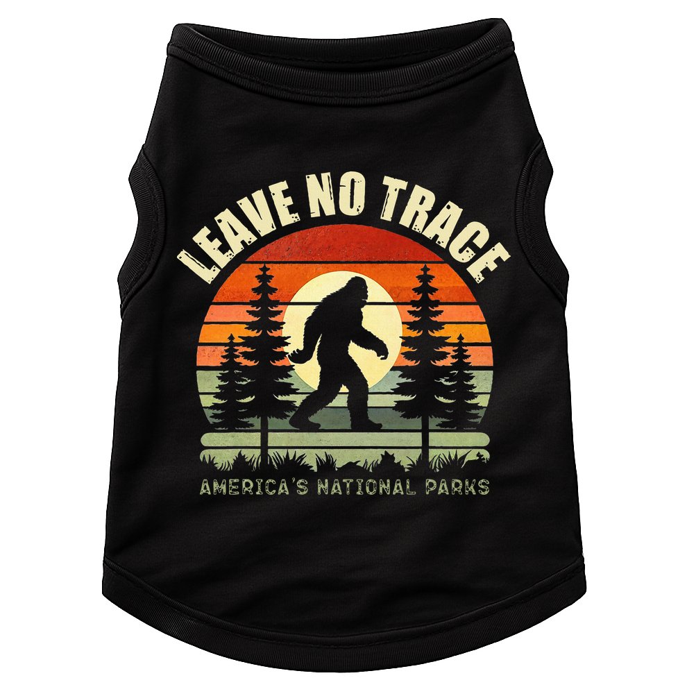 Leave No Trace Bigfoot Hiking And Camping Doggie Tank