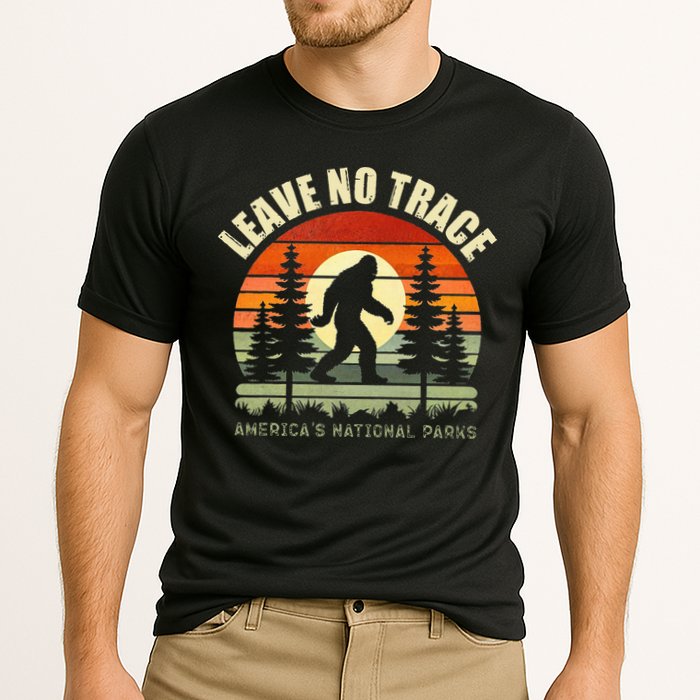 Leave No Trace Bigfoot Hiking And Camping Cooling Performance Crew T-Shirt