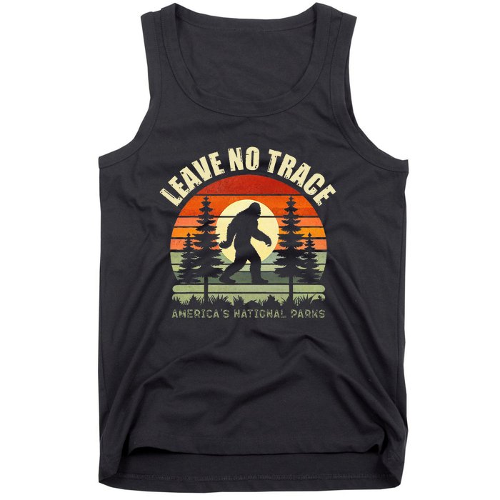 Leave No Trace Bigfoot Hiking And Camping Tank Top