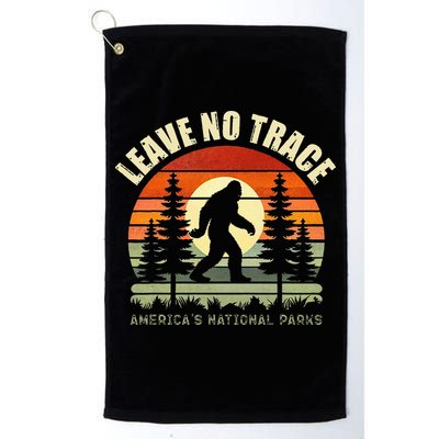 Leave No Trace Bigfoot Hiking And Camping Golf Towel