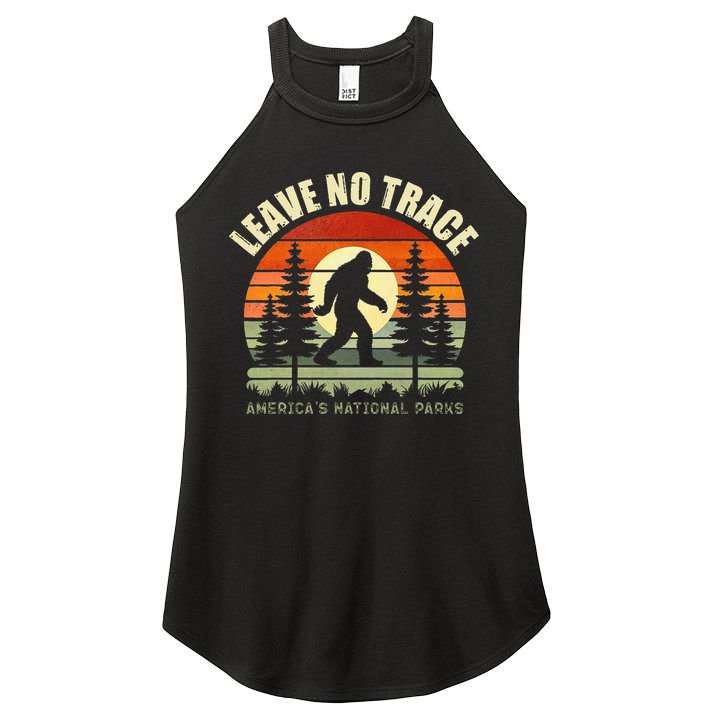 Leave No Trace Bigfoot Hiking And Camping Women's Perfect Tri Rocker Tank