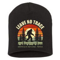 Leave No Trace Bigfoot Hiking And Camping Short Acrylic Beanie
