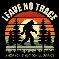 Leave No Trace Bigfoot Hiking And Camping Short Acrylic Beanie