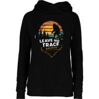 Leave No Trace America National Parks Funny Bigfoot Womens Funnel Neck Pullover Hood