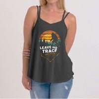 Leave No Trace America National Parks Funny Bigfoot Women's Strappy Tank