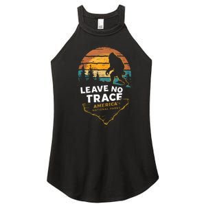 Leave No Trace America National Parks Funny Bigfoot Women's Perfect Tri Rocker Tank