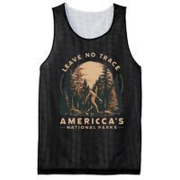 Leave No Trace America National Parks Funny Big Foot Mesh Reversible Basketball Jersey Tank