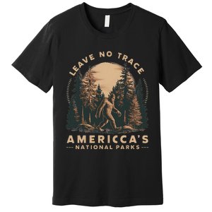 Leave No Trace America National Parks Funny Big Foot Premium T-Shirt