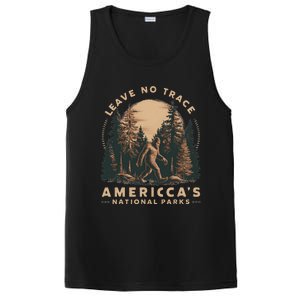 Leave No Trace America National Parks Funny Big Foot PosiCharge Competitor Tank