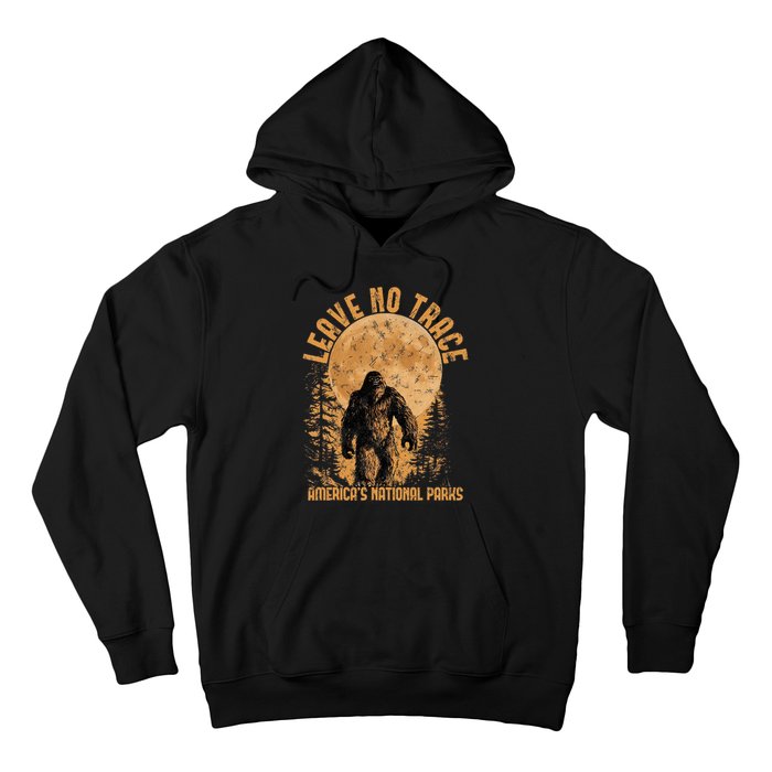 Leave No Trace America National Parks Funny Big Foot Hoodie