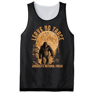 Leave No Trace America National Parks Funny Big Foot Mesh Reversible Basketball Jersey Tank