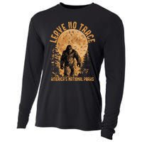 Leave No Trace America National Parks Funny Big Foot Cooling Performance Long Sleeve Crew