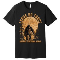 Leave No Trace America National Parks Funny Big Foot Premium T-Shirt