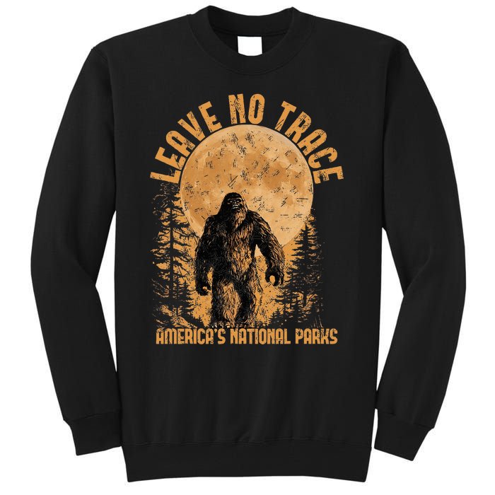 Leave No Trace America National Parks Funny Big Foot Tall Sweatshirt