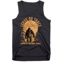 Leave No Trace America National Parks Funny Big Foot Tank Top